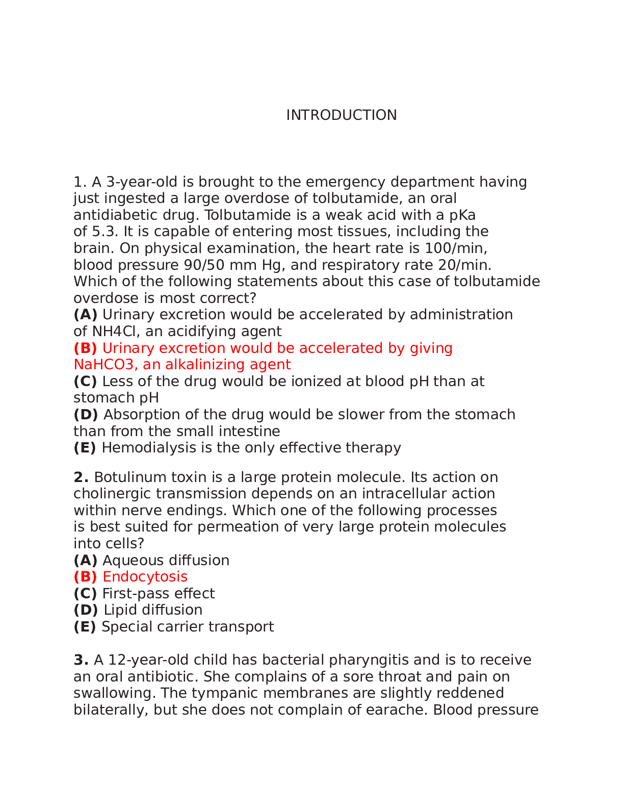 Preview image for Katzung & Trevor's Pharmacology: Examination & Board Review, 11th edition TESTBANK